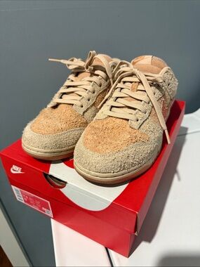 Nike Dunk Low Men's Shimmer/Burnt Sunrise Textured Low-Top Sneakers